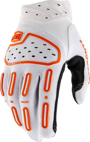 AIRMATIC 2 GLOVES WHITE/ORANGE MD