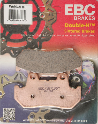BRAKE PADS FA69/3HH DOUBLE-H SINTERED