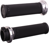 RUFIAN GRIPS CABLE 1" BLACK/SILVER