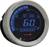 DIGITAL GAUGE CLUSTER SILVER BEZEL 04-13 FLHT AND FLTR