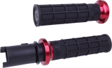 LOCK-ON HART-LUCK FULL-WAFFLE BLACK/RED CVO `23-24