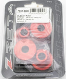 ZETA - ZE37-0331 - Rubber Killer Handlebar Aluminum Bushings, Red