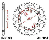 JT Sprockets - JTR853.50 - Steel Rear Sprocket, 50T