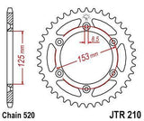 JT Sprockets - JTR210.49 - Steel Rear Sprocket, 49T For Honda CRF250R 2011-2018