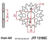 JT Sprockets - JTF1310.15SC - Front Sprocket, 15T - Lightened & Self-Cleaning