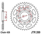 JT Sprockets JTR269.45 Black Steel Rear Sprocket 45T For Honda XL100S 1979-1980