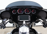 4 PIECE RED LED GAUGES `14-22 FLHT FLHX FLTR