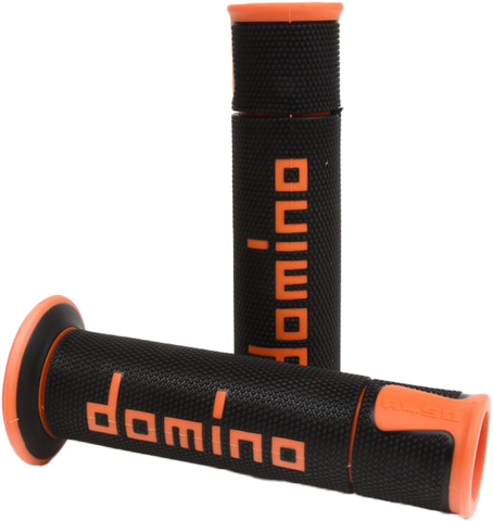 A450 ROAD RACING GRIPS BLACK/ORANGE PAIR
