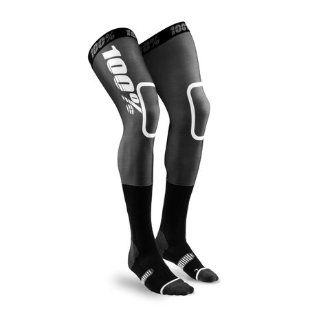 REV KNEE BRACE SOCKS BLACK/WHITE LG/XL