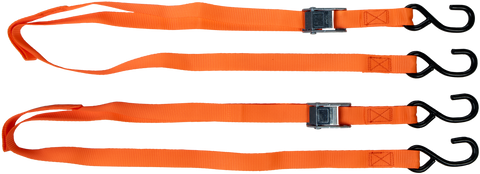 1" X 6' TIE-DOWN ORANGE 2/PK