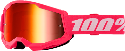 STRATA 2 GOGGLE PINK MIRROR RED LENS