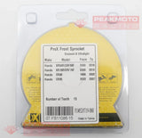 Pro-X - 07.FS11086-15 - Grooved Ultralight Front Countershaft Sprocket, 15T