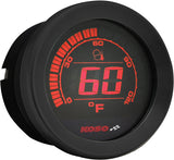 HD-02 SERIES GAUGE KIT BLACK BEZEL OIL TEMP