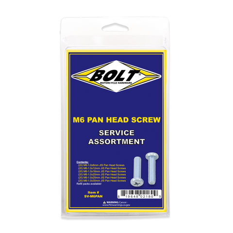 M6 PAN HEAD PHILLIPS ASSORTMENT 120 PIECE KIT