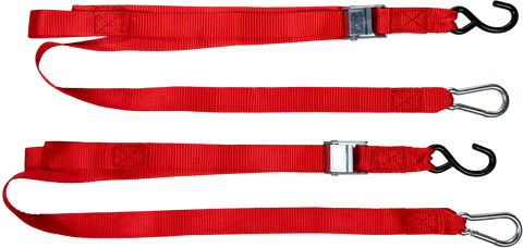 1.5" X 6' TIE-DOWN SOFT-TIE RED 2/PK