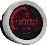 HD-02 SERIES GAUGE KIT SILVER BEZEL OIL TEMP