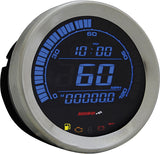 HD-02 SERIES GAUGE KIT SILVER BEZEL OIL TEMP