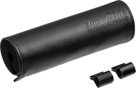 HANDLEBAR BAR PAD LEATHER 165MM BLACK