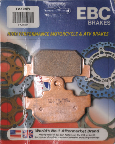 BRAKE PADS FA106R SINTERED R SERIES