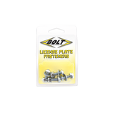 LICENSE PLATE BOLTS/NUTS ZINC PLATED STEEL 4/PK