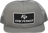 FLAT BILL PATCH HAT GREY