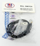 KAWASAKI KX KDX KLX 80 125 250 500 ENGINE KILL BUTTON K&S 12-0103