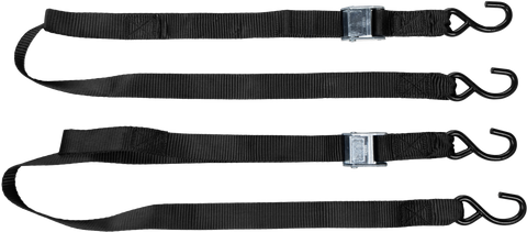 1.5" X 6' TIE-DOWN BLACK 2/PK