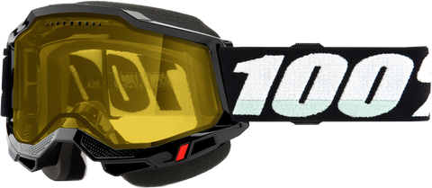 ACCURI 2 SNOWMOBILE GOGGLE BLACK W/ YELLOW LENS