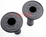 ODI H01RFB Ruffian Black Half-Waffle Grips Moto Single Ply Medium - Made In USA