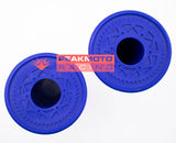 ODI H01RFU Ruffian Blue Half-Waffle Grips Moto Single Ply Medium - Made In USA