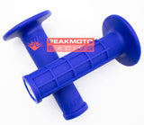 ODI H01RFU Ruffian Blue Half-Waffle Grips Moto Single Ply Medium - Made In USA