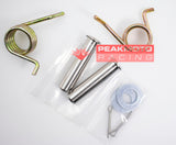 DRC D48-01-118 Stainless Steel Footpeg Pin and Zinc Plated Spring Set