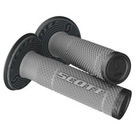 SCOTT SX II Grips Grey/Black (Diamond Pattern) Set + Donuts - 219624-1019