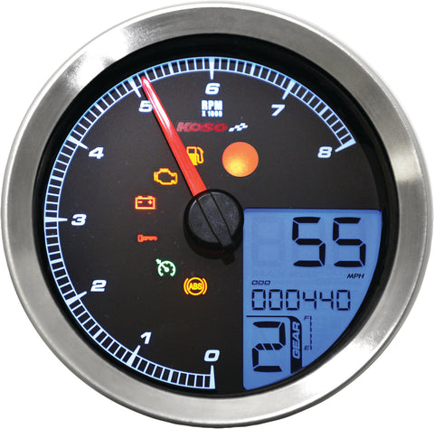 SPEEDO / TACH SIL BEZEL LCD COLOR CHANGE DISPLAY