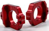 AXLE BLOCKS ELITE KAW/SUZ RED