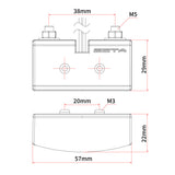 LICENSE PLATE LIGHT BLACK