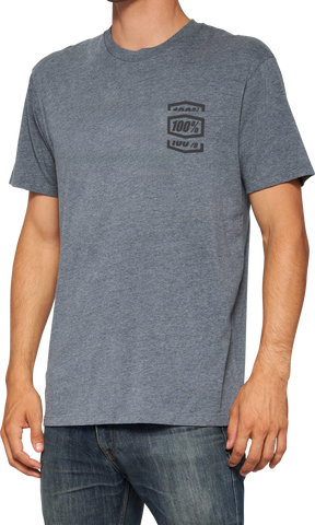 CROP SS TEE HEATHER GREY MD