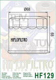 HiFlo HF129 - Oil Filter For Kawasaki 16097-0010, 16097-1069 Suzuki 16510-82703