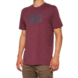 ICON SS TEE MAROON HEATHER SM