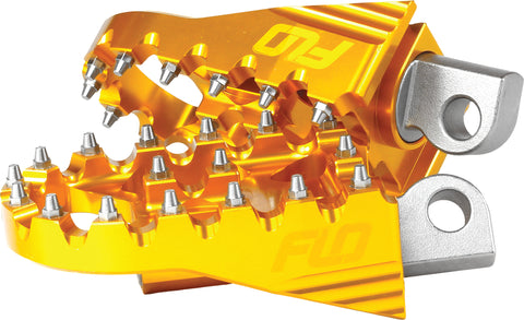 MOTO STYLE FOOTPEG SET GOLD 2"X3.125"