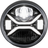 7" ZENITH LED HEADLIGH H4 PLUG