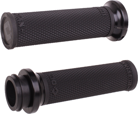 RUFIAN GRIPS INDIAN TBW 1" BLACK/BLACK