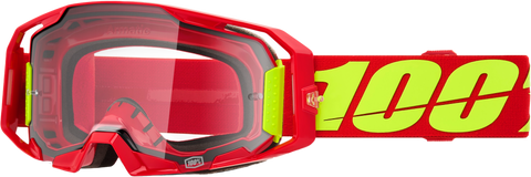 ARMATIC GOGGLE RED CLEAR LENS