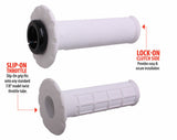 UNIVERSAL LOCK-ON GRIPS PRO HALF-WAFFLE WHITE/BLACK (SOFT)