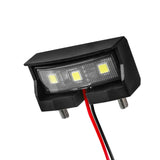 LICENSE PLATE LIGHT BLACK