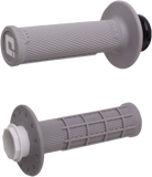 MICRO-X LOCK-ON GRIPS HALF-WAFFLE GREY/BLACK (SOFT)