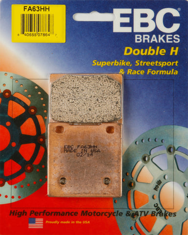 BRAKE PADS FA63HH DOUBLE-H SINTERED