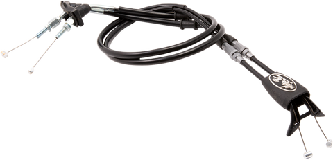 REV  2/3  BLACK  VINYL  THROTT YAM PUSH-PULL  CABLE  SET