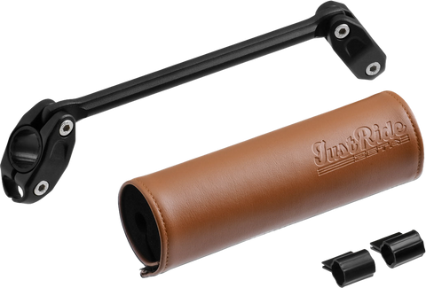 HANDLEBAR BAR PAD SET 165MM BROWN PAD W/185MM BRACE