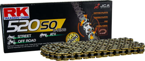 GB520SO DRIVE CHAIN GOLD 520 X 130